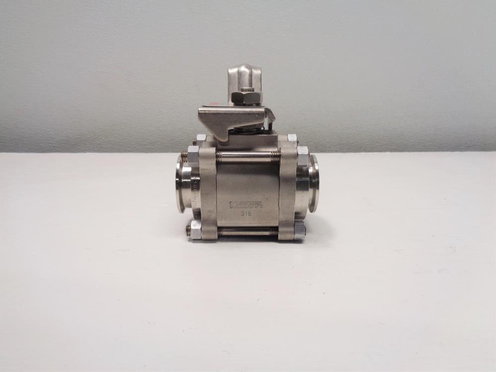 Whitey 1-1/2" Full-Port Sanitary Ball Valve, Stainless Steel #SS-67TSSC24